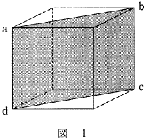 図1　面心立方格子の金属結晶の単位格子