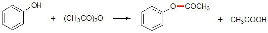 アセチル化の化学反応式