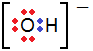 水酸化物イオンの電子式