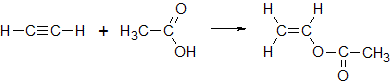 ポリ酢酸ビニルの生成