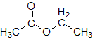 酢酸エチルの構造式