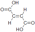 フマル酸の構造式
