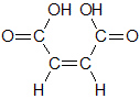 マレイン酸の構造式