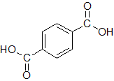 テレフタル酸の構造式