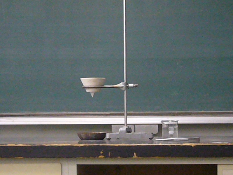 テルミット反応の実験装置